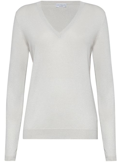 Beige cashmere woman knitwear Brunello Cucinelli | M41800032C9443